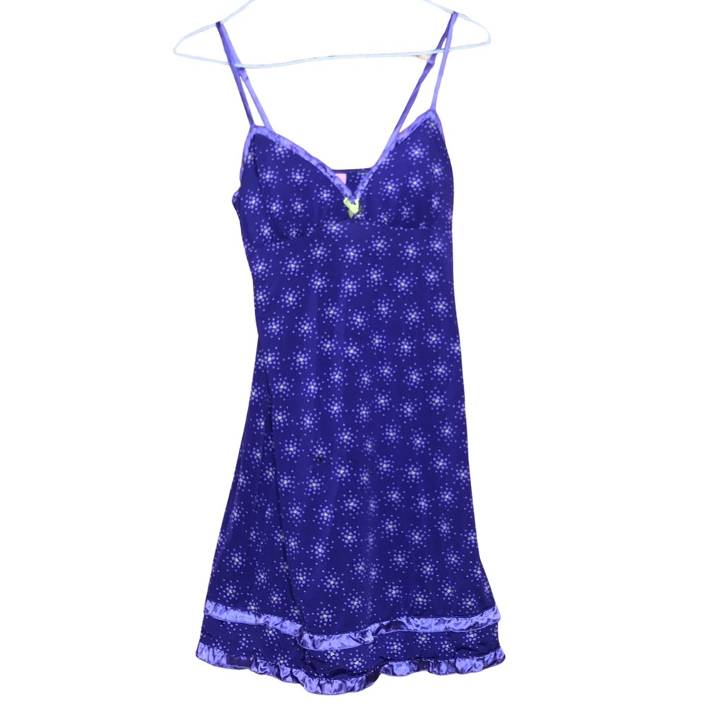 Jenni intimates lingerie slip dress floral dots XS